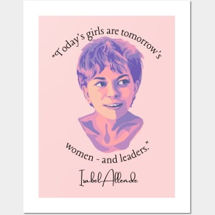 Isabel Allende Portrait and Quote Posters and Art